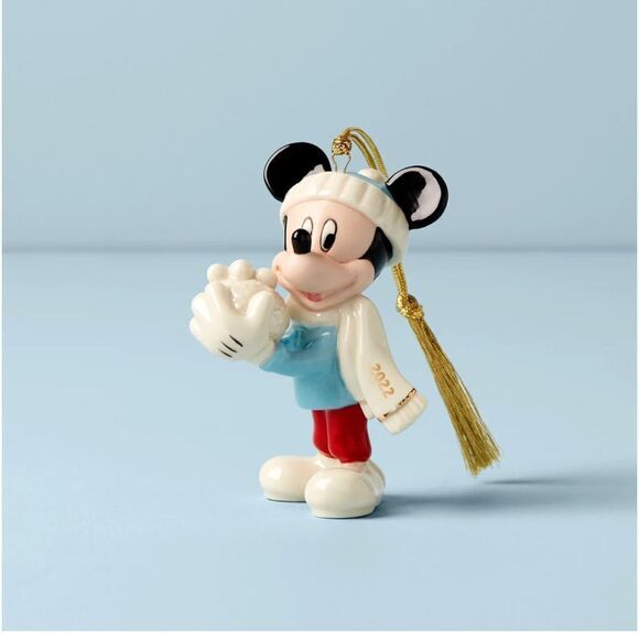 Lenox Disney Mickey Mouse Snow Games 2022 Ornament NWT - Picture 1 of 4